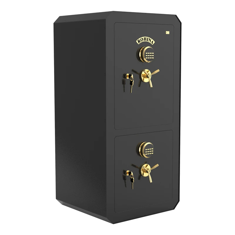 گاوصندوق روهینا صنعت ایمن مدل دو طبقه T1250D وزن 240 کیلوگرم