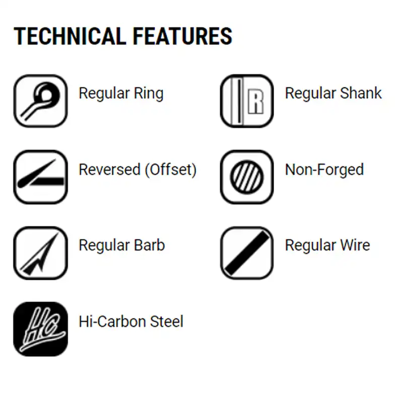 قلاب ماهیگیری وی ام سی کد 9752 سایز TI 18 بسته 10 عددی