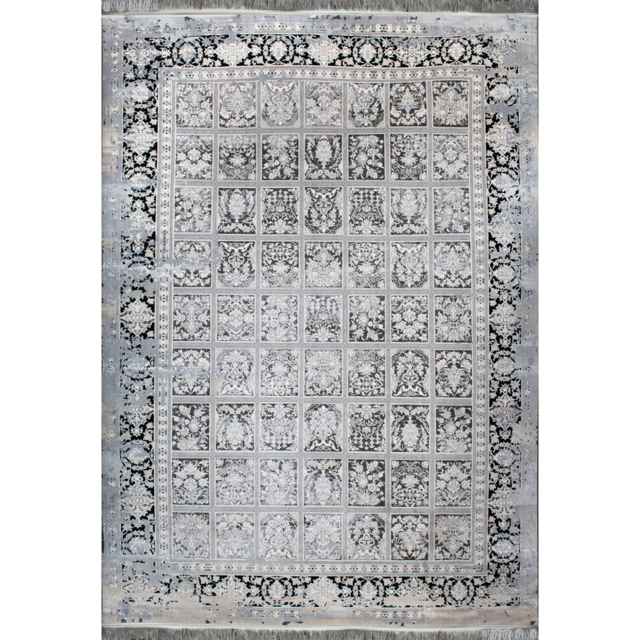 فرش ماشینی افرند طرح پتینه کد 6604