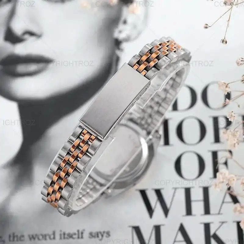 ساعت مچی عقربه ای زنانه  مدل دیت جاست_rz_z02