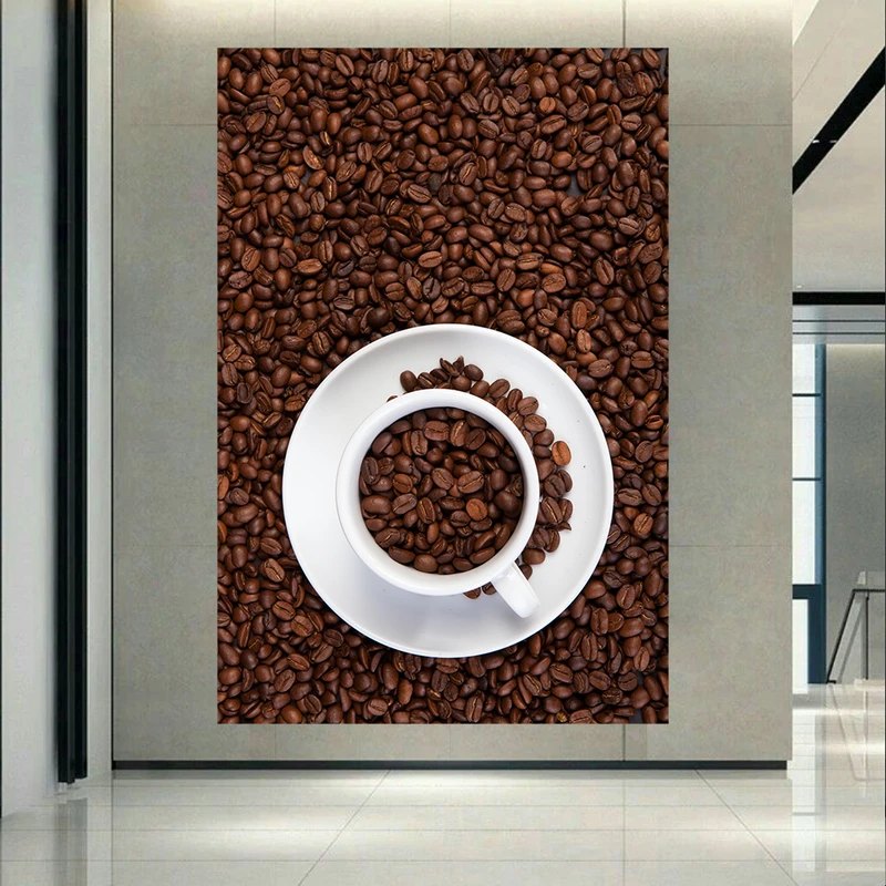 پوستر بک لایت طرح قهوه مدل coffee beans کد AR31021