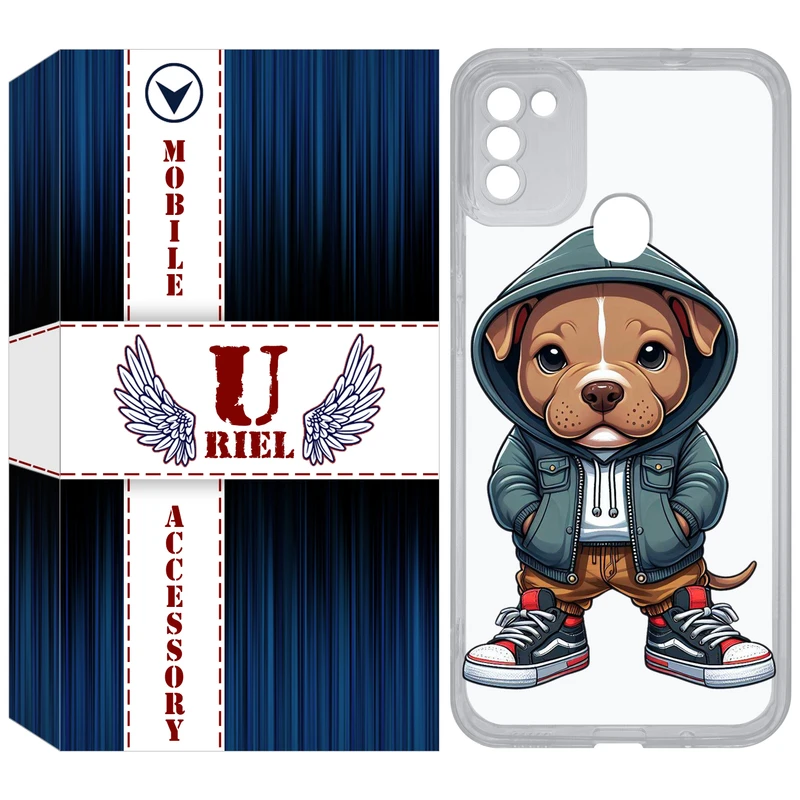 کاور یوریل مدل Clear کد 66 طرح سگ قهوه ای مناسب برای گوشی موبایل سامسونگ Galaxy A11 / M11