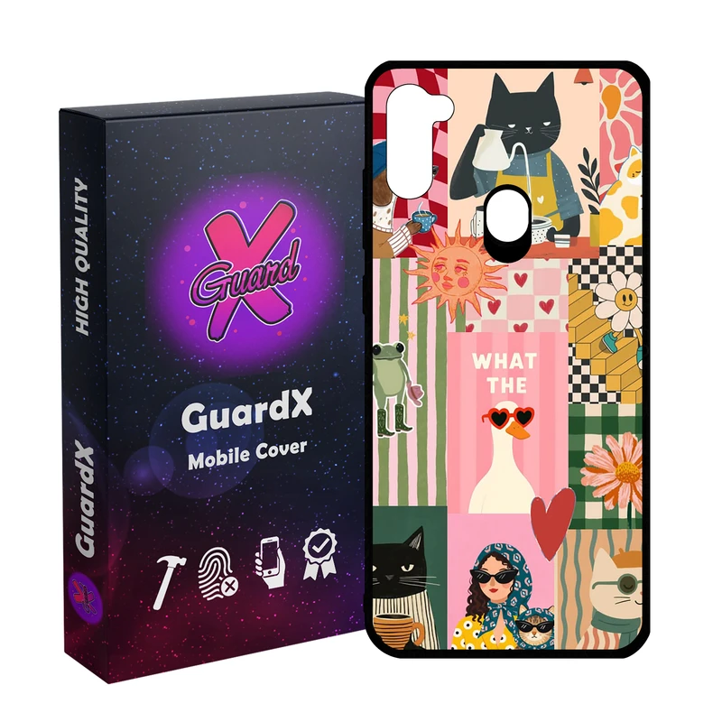 کاور گارد ایکس طرح رنگی مدل 11054 مناسب برای گوشی موبایل سامسونگ Galaxy A11/M11