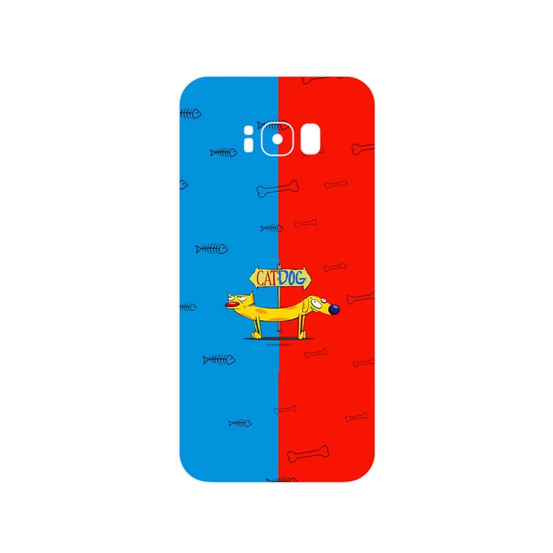 برچسب پوششی ماهوت مدل CatDog مناسب برای گوشی موبایل سامسونگ Galaxy S8 Plus