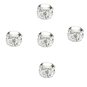 مهره دستبند مدل رینگ نگین دار مجموعه 5 عددی