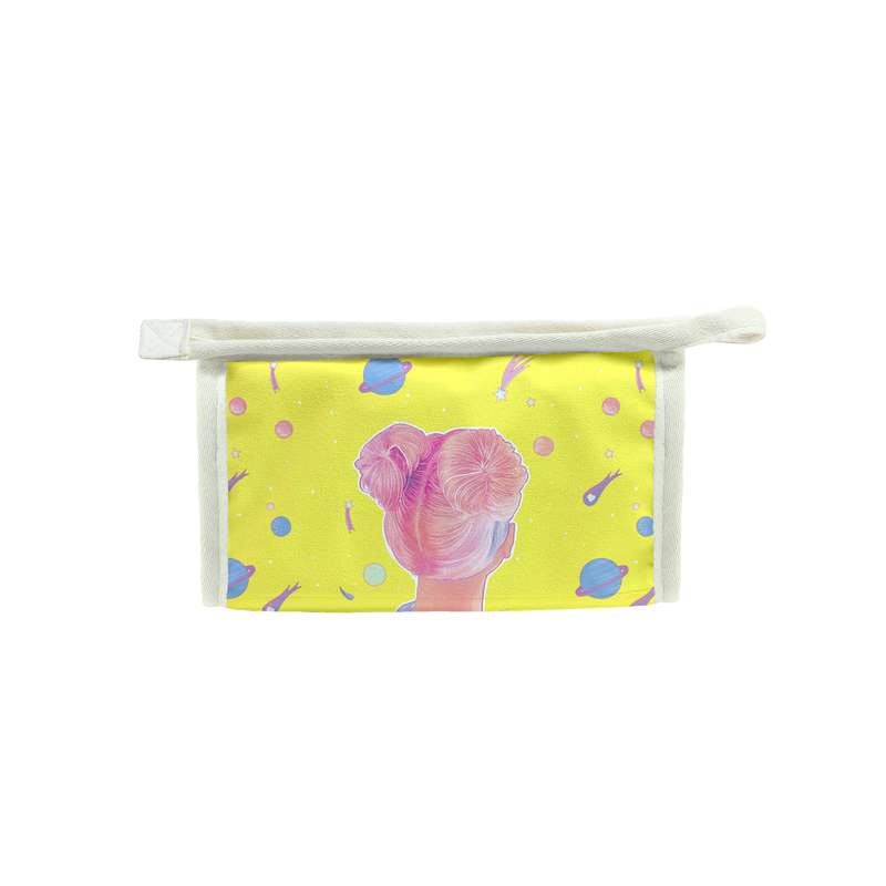 کیف لوازم آرایش زنانه مدل دختر گلکسی کد f161