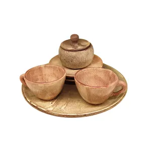 سرویس چای خوری مدل سرامیکی مجموعه 6 عددی کد 99