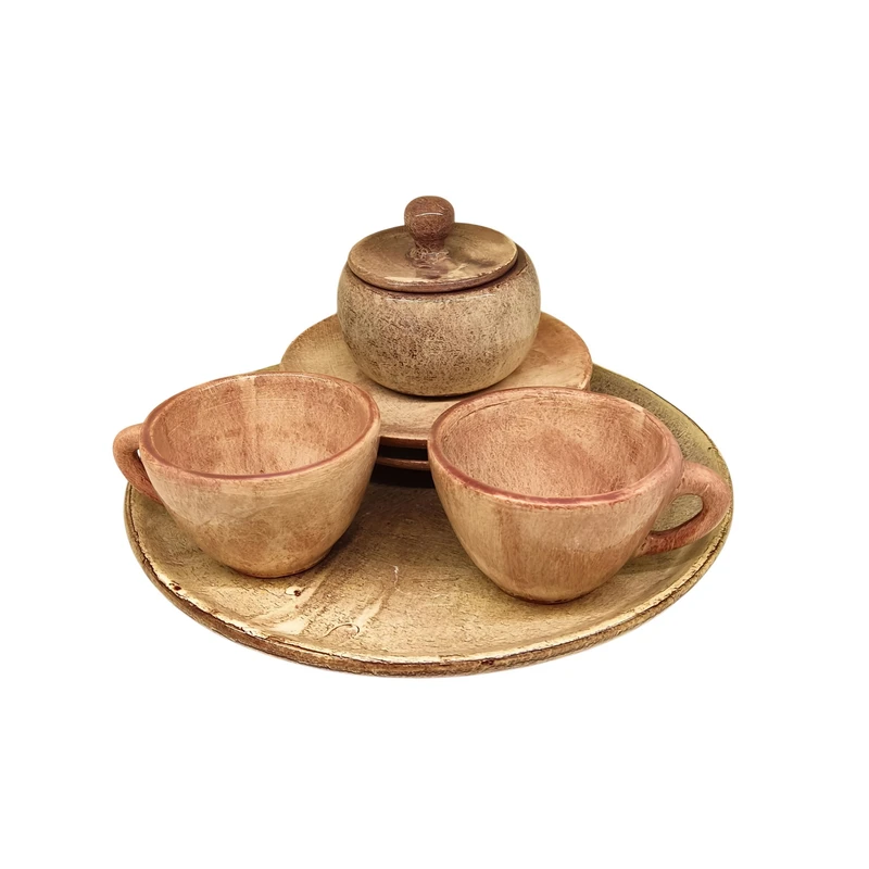 سرویس چای خوری مدل سرامیکی مجموعه 6 عددی کد 99