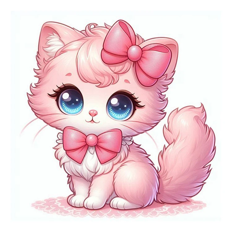 استیکر پارچه و لباس پاد آفرین مدل گربه کیوت کد 614