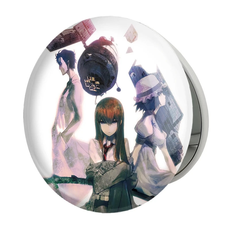 آینه جیبی خندالو طرح مایوری و کوریسو و رینتارو انیمه اشتاینز گیت مدل تاشو کد 17477 