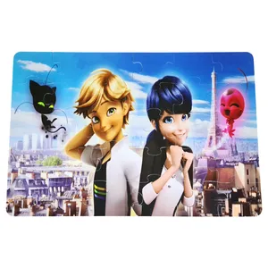 پازل 30 تکه مدل فومی طرح دختر کفشدوزکی کد 02