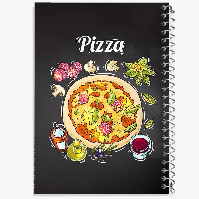 دفتر نقاشی 50 برگ خندالو طرح پیتزا  Pizza کد 31092