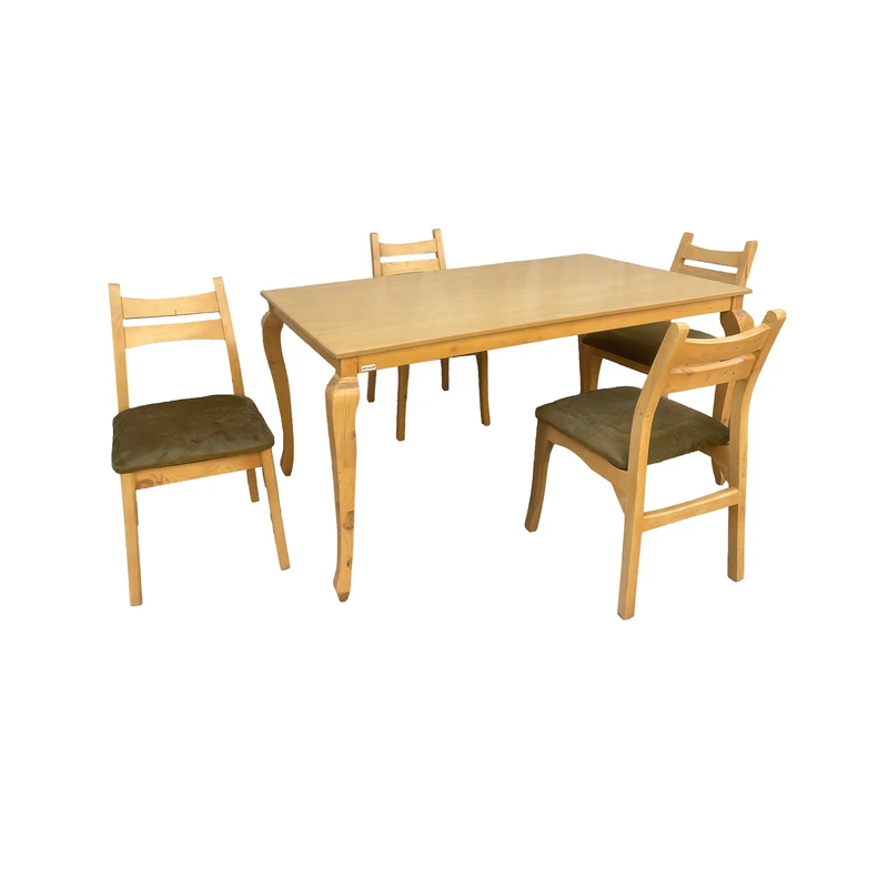 میز و صندلی ناهارخوری 4 نفره گالری چوب آشنایی مدل Khod-Gvz-mehr4