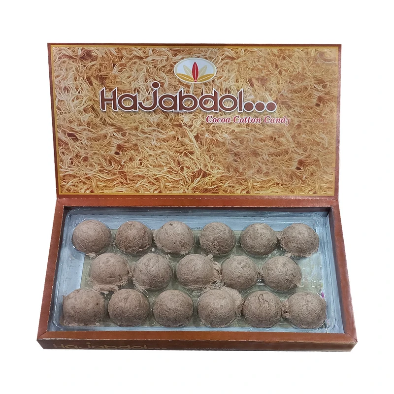 پشمک لقمه ای کاکائویی حاج عبدالله - 350 گرم