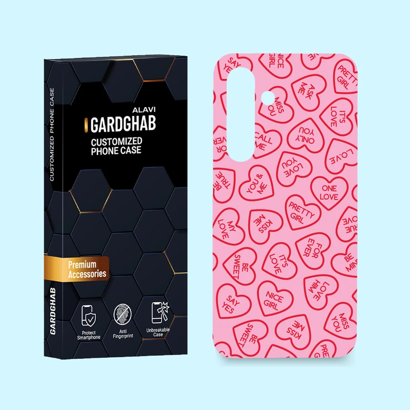 کاور گارد قاب مدل عاشقانه مناسب برای گوشی موبایل سامسونگ Galaxy S24
