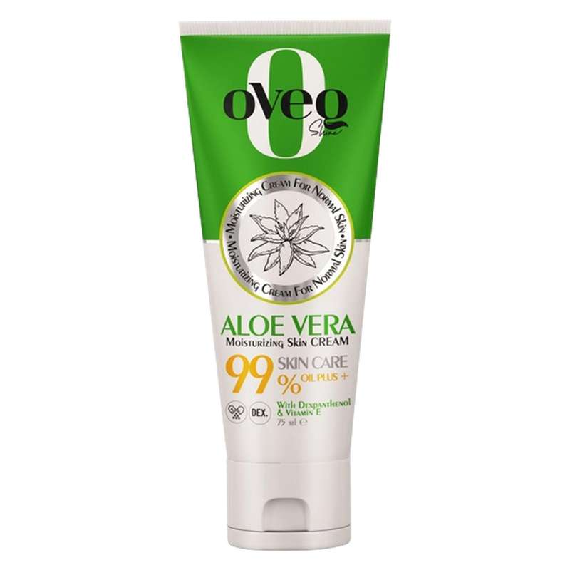کرم مرطوب کننده و آبرسان اوک شاین مدل آلوئه ورا حجم 75 میلی لیتر