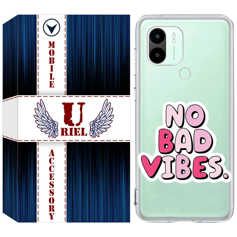 کاور یوریل مدل Clear کد 92 طرح انرژی مثبت مناسب برای گوشی موبایل شیائومی Redmi A1 Plus / A2 Plus