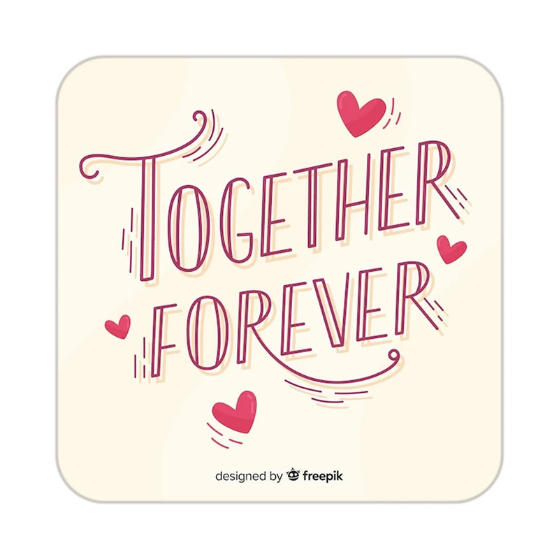 زیر لیوانی کاکتی طرح عاشقانه مدل mp41096