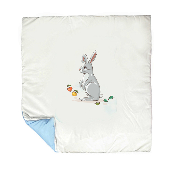 سرویس خواب سه تکه نوزاد مدل گارد محافظ دار طرح خرگوشی کد 022