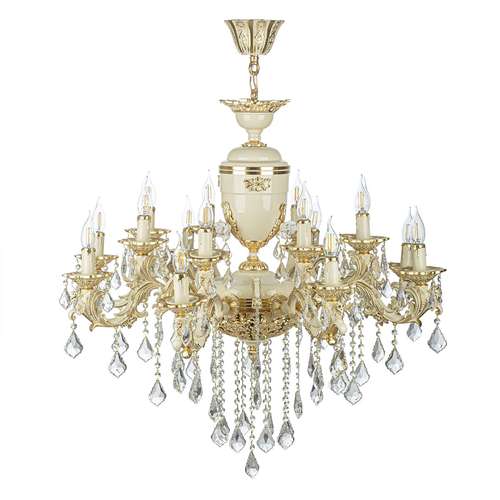 لوستر شانزده شعله چشمه نور کد S3704/8-GWT