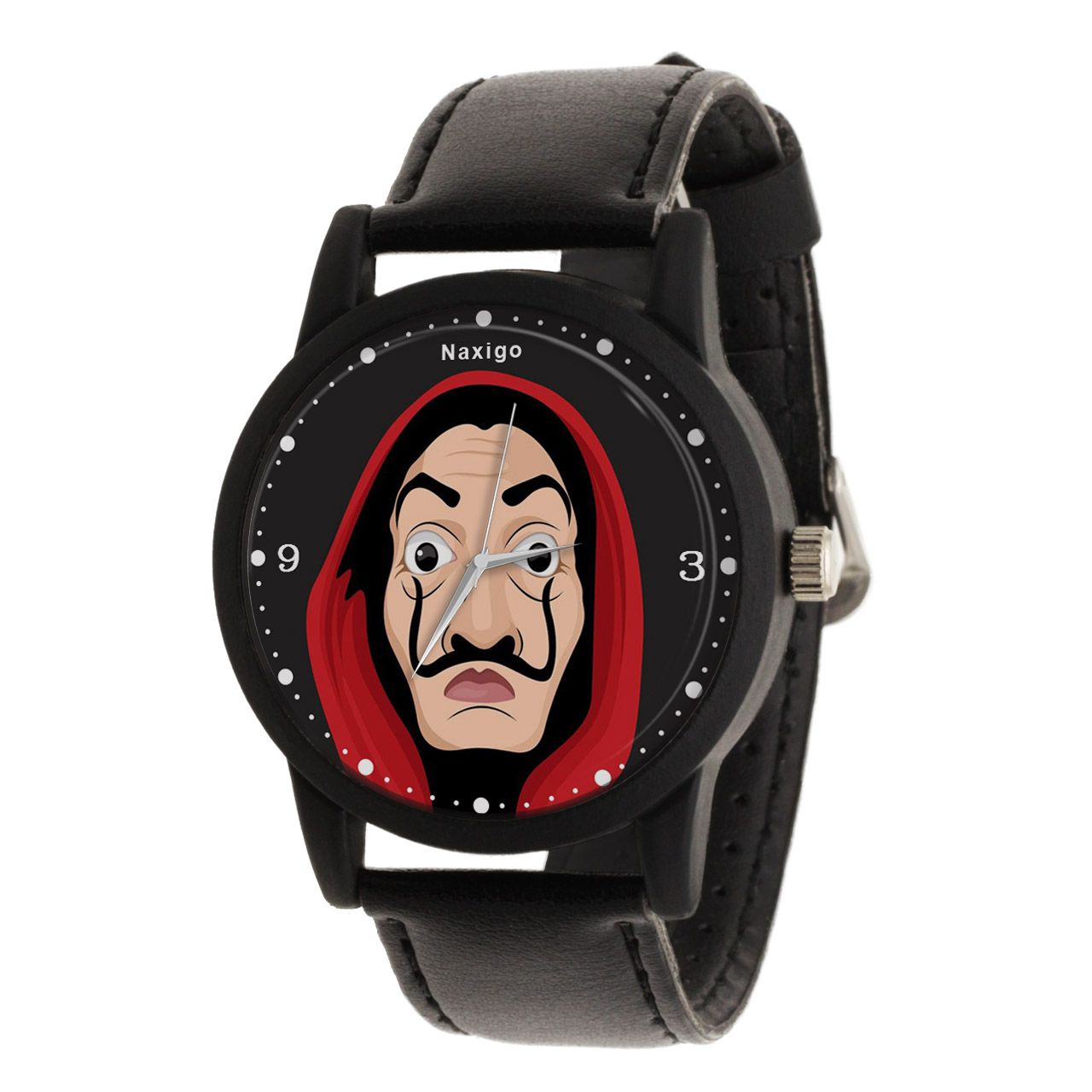 ساعت مچی عقربه ای ناکسیگو طرح Money Heist کد LF4206 -  - 1