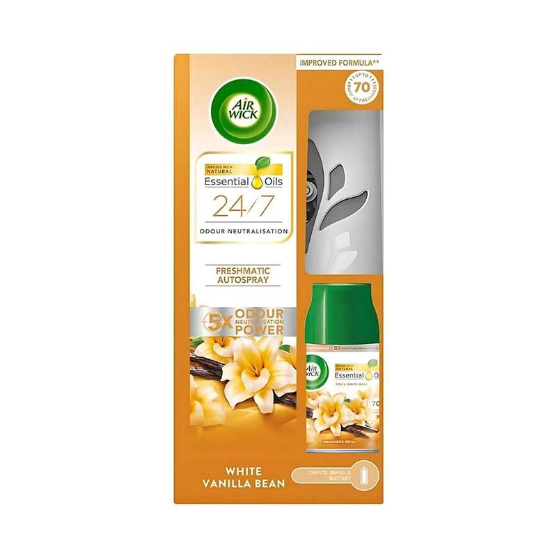 دستگاه خوشبوکننده ایرویک به همراه یدک مدل White Vanilla Bean حجم 250 میلی لیتر