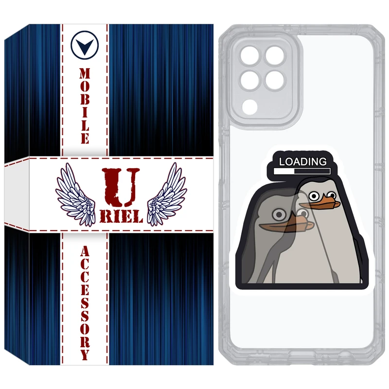 کاور یوریل مدل Clear کد 84 طرح Loading مناسب برای گوشی موبایل سامسونگ Galaxy A22 4G / M32 / M22