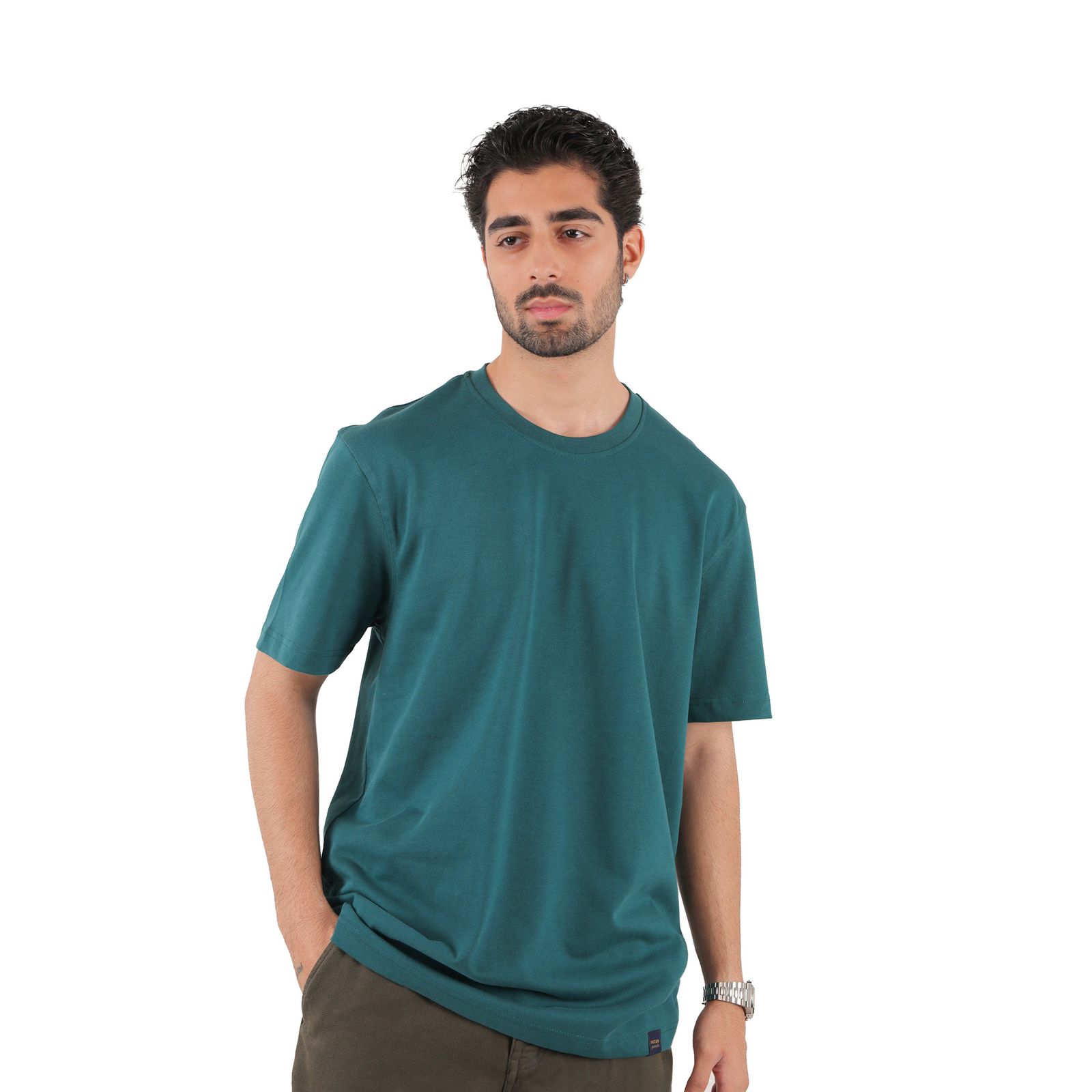 تی شرت آستین کوتاه مردانه پاتن جامه مدل یقه گرد03M5157 -  - 2