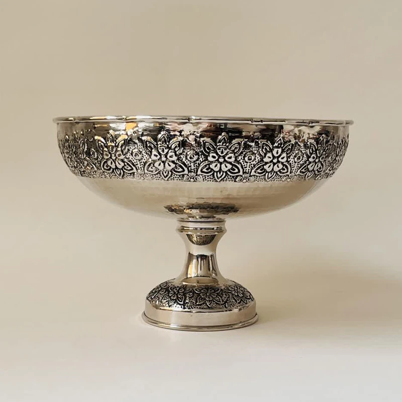 عکس شماره 3 : ست چهار تکه ظروف پذیرایی مسی کد zh320.5