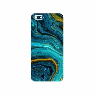 MAHOOT Turquoise marblewith golden streaks Cover Sticker for Huawei Y5 Lite