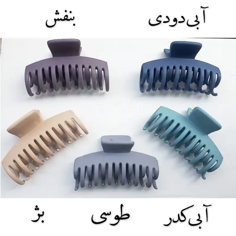 کلیپس مو زنانه مدل شمعی دندانه دوبل