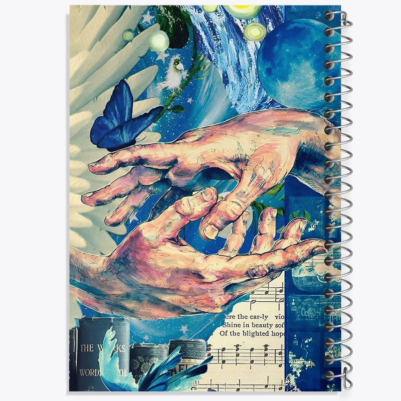 دفتر شطرنجی 50 برگ خندالو طرح آفرینش آدم کد N4172