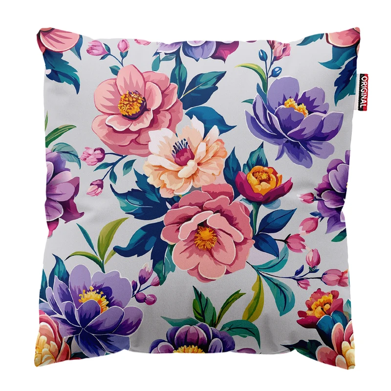 کوسن پاد آفرین مدل سنتی گل کد k20 سایز 30×30 سانتی‌متر