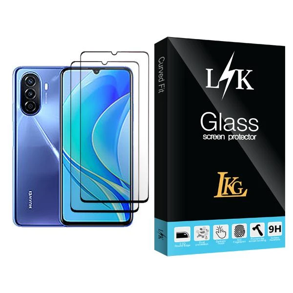 محافظ صفحه نمایش سرامیکی ال کا جی مدل LK Glass2 مناسب برای گوشی موبایل هوآوی nova Y70 Plus بسته دو عددی