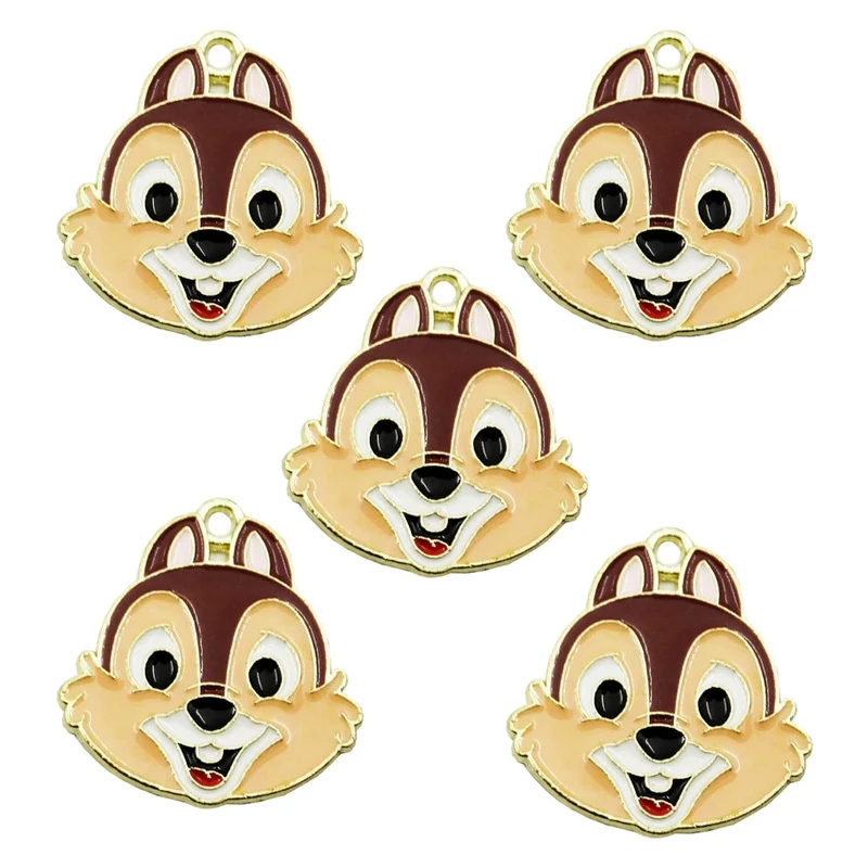 آویز گردنبند دخترانه مدل سنجاب خندان کد 49 بسته 5 عددی