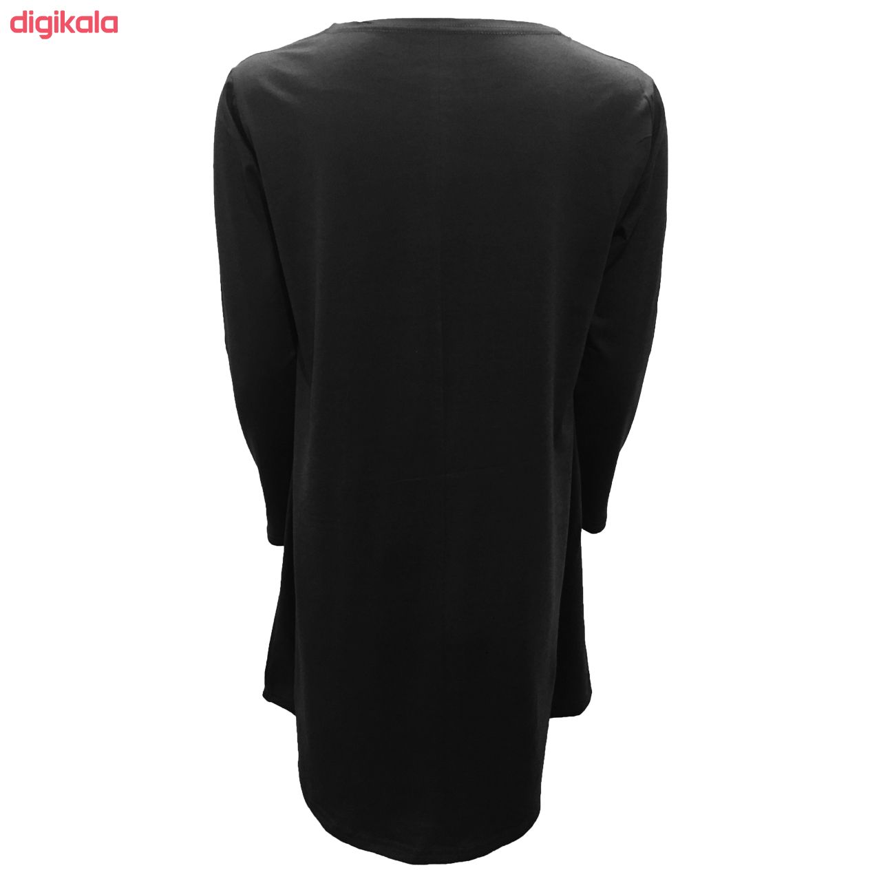 تونیک زنانه طرح گل کد Tm 1045 رنگ مشکی قیمت خرید فروشگاه آنلاین زیاد میاد