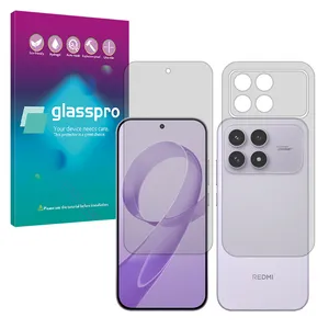 Glass Pro transparent screen protector borderless model suitable for Xiaomi Redmi K90 mobile phone along with the back protector