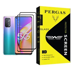 Waily Nice Pergas Glass MIX002 Screen Protector For Oppo A93 5G Pack Of 2