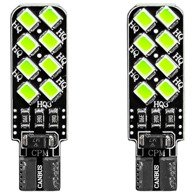 لامپ کوچک چراغ جلو خودرو تک حالته فورس مدل ۱۶ تایی SMD کد P.GRN.A+ پایه تک کنتاکت مناسب برای ساینا و کوییک بسته ۲ عددی