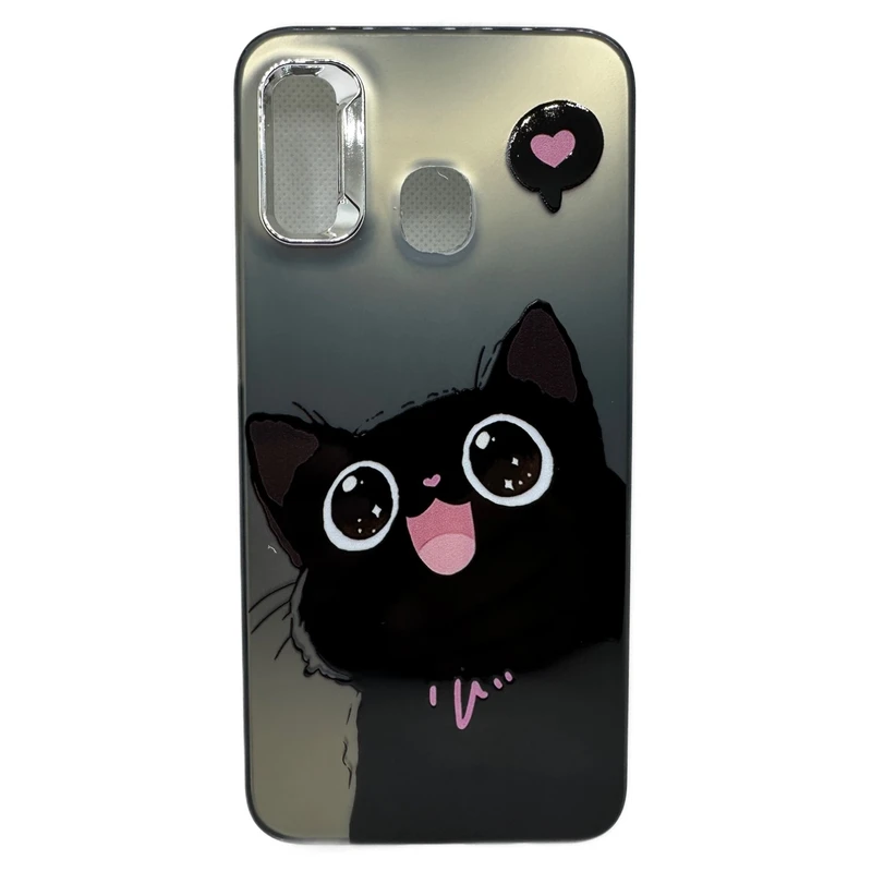 کاور کد 16طرح گربه شاد مناسب برای گوشی موبایل سامسونگ Galaxy A20/A30