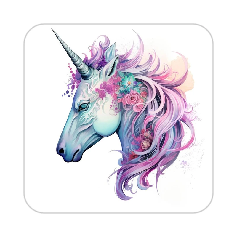 زیر لیوانی کاکتی طرح اسب تک شاخ و یونیکورن مدل mp33413