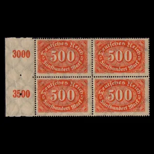 تمبر یادگاری مدل 500 مارک آلمان مجموعه 4 عددی 