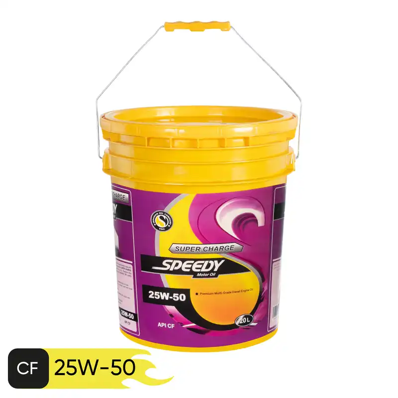 روغن موتور اسپیدی طرح توزیع عادلانه مدل Super Charge 25W-50 حجم 20 لیتر