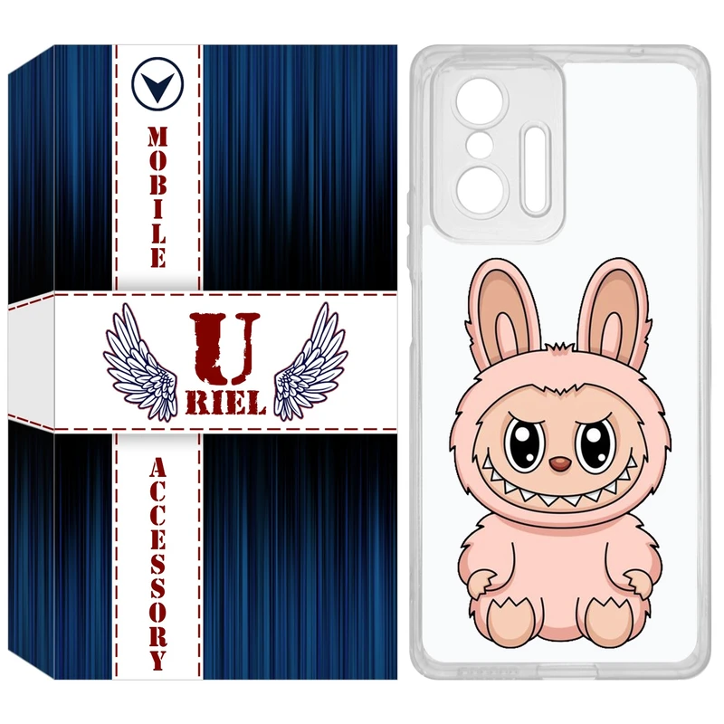 کاور یوریل مدل Clear کد 138 طرح لبوبو Labubu مناسب برای گوشی موبایل شیائومی 11T / 11T Pro