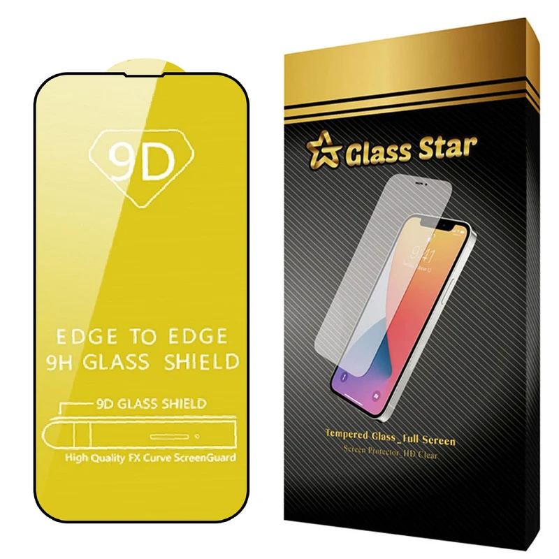 محافظ صفحه نمایش 9D گلس استار مدل FUL مناسب برای گوشی موبایل اپل iPhone 14