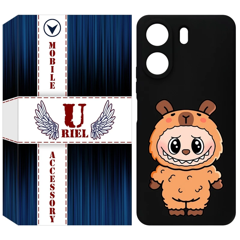 کاور یوریل قاب مدل KSH کد 110 طرح عروسک لبوبو مناسب برای گوشی موبایل شیائومی Redmi 13C 4G / Poco C65