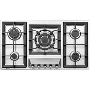 اجاق گاز صفحه‌ای پنج شعله استیل البرز مدل S-5960