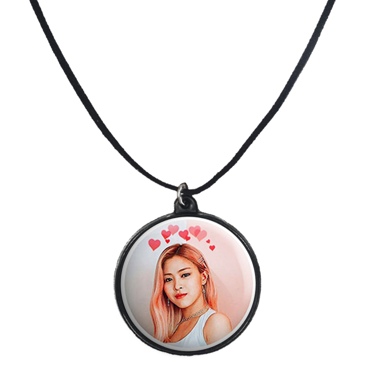 گردنبند پرمانه طرح گروه موسیقی ایتزی کد pmb.3268 مدل دو طرفه