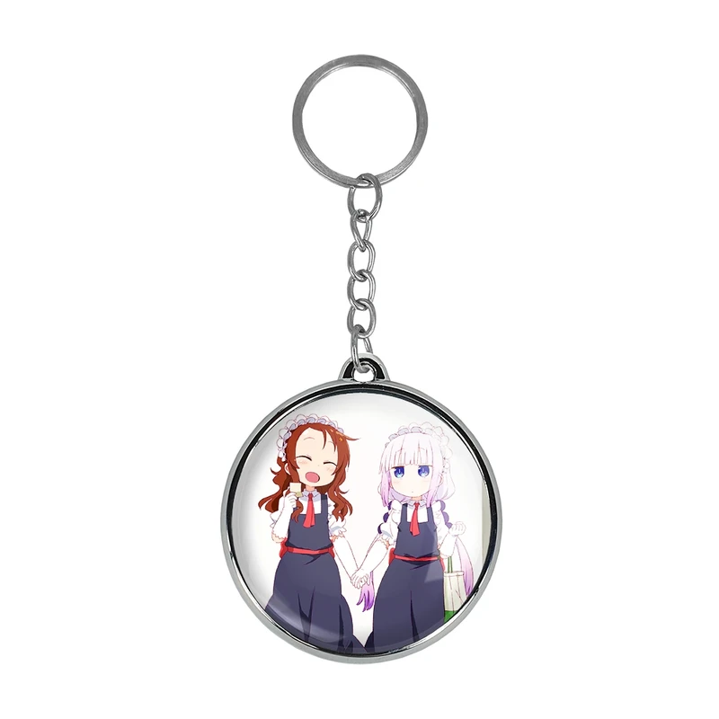 جاکلیدی خندالو طرح سایکاوا و کانا انیمه اژدهای خدمتکار کوبایاشی مدل دوطرفه کد 3630936310