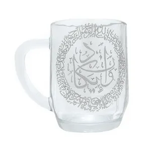 لیوان شیشه ای طرح آیه و ان یکاد کد VA-8